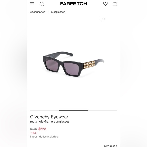 GIVENCHY GV40076I 01A BLACK WOMEN SUNGLASSES full inclusion - Picture 11 of 11